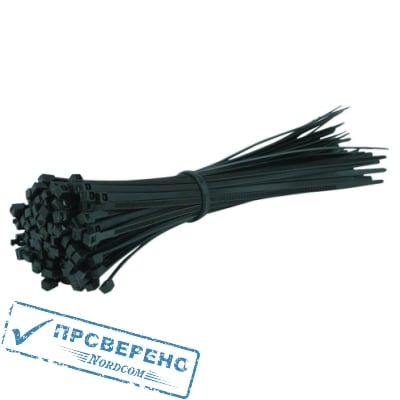 Стяжка кабельная черная NY 2,5х150 (100 шт)